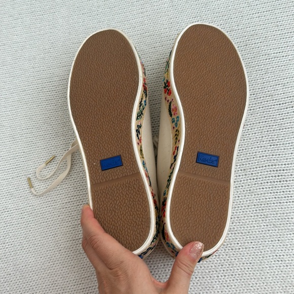 NWOT Keds x Rifle Paper Co Triple Kick Espadrille Floral Sneakers Size 10 - Picture 6 of 7